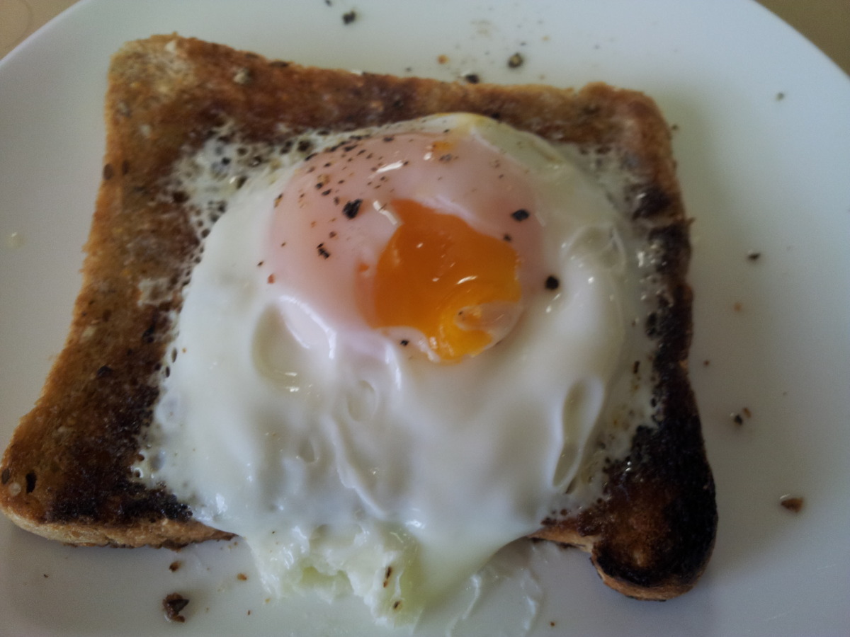 Microwave Poached Egg On Toast Recipe Food Com