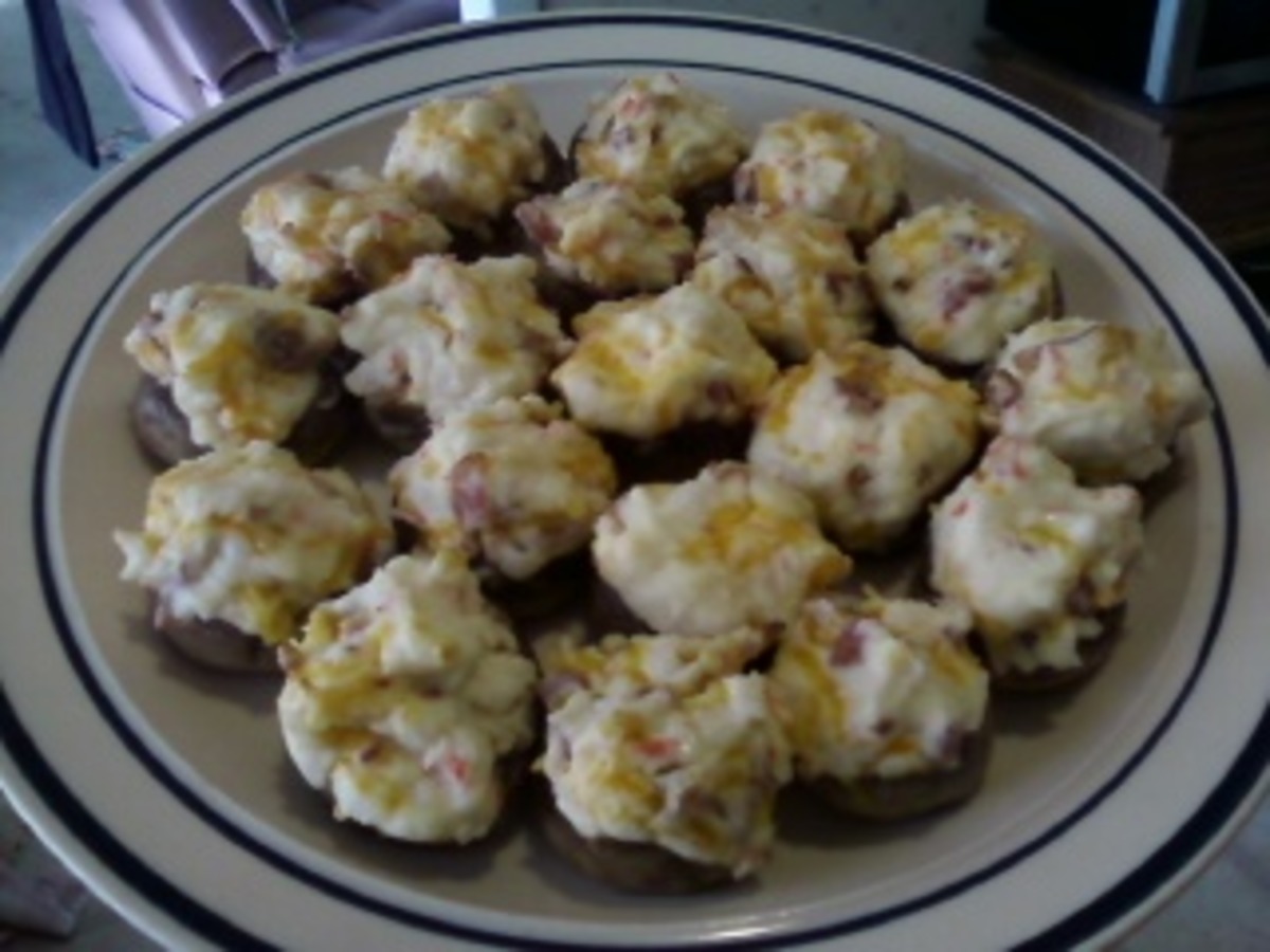 Bacon Cream Cheese Stuffed Mushrooms