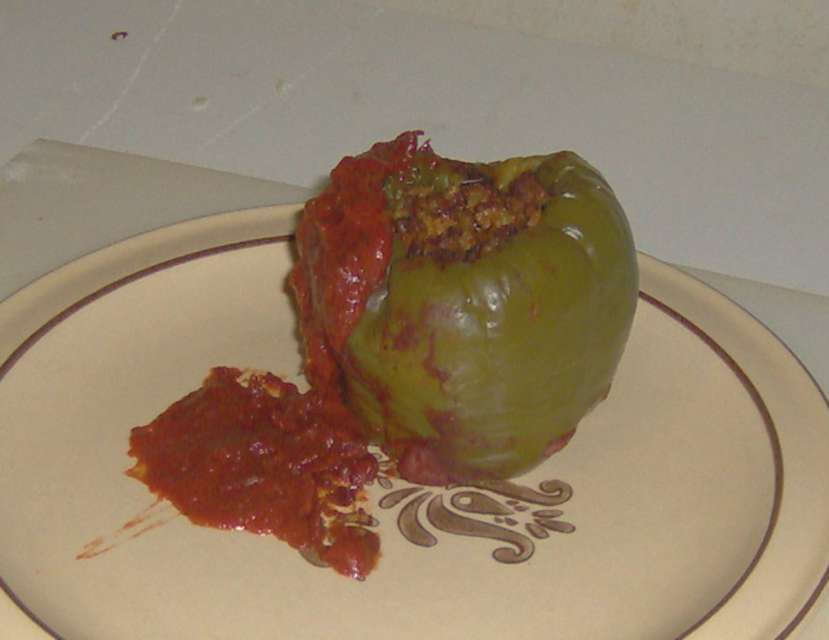 Oven Cook Bag Stuffed Bell Peppers image