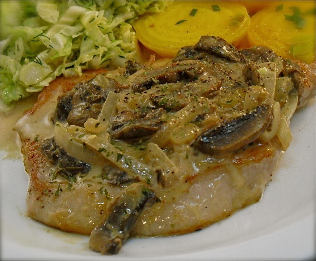 Schnitzel in Mushroom Sauce (Not Breaded)-image