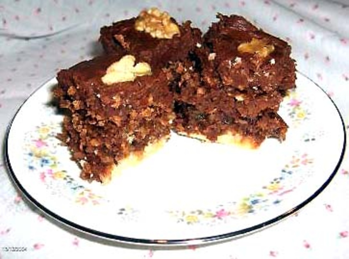 Chocolate Walnut Squares
