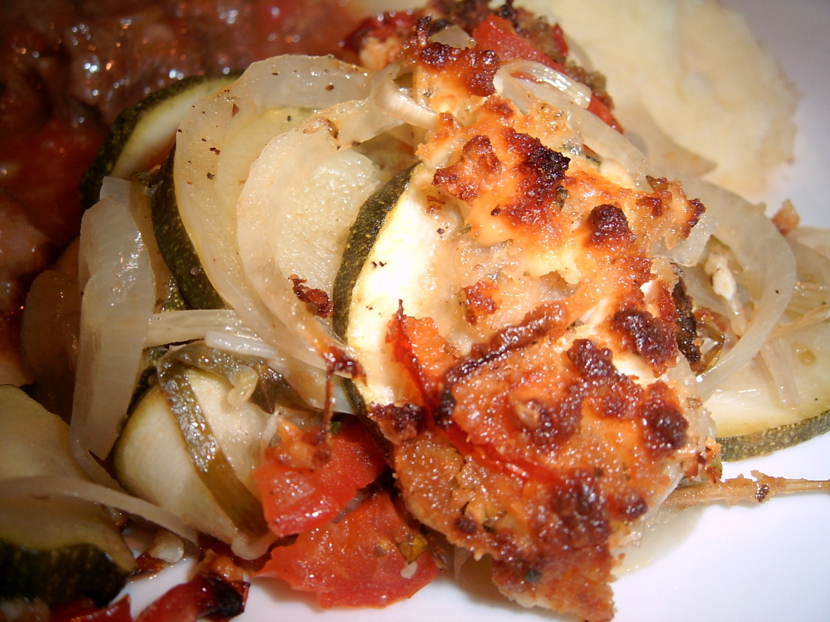 Zucchini Bake With Feta and Tomatoes image