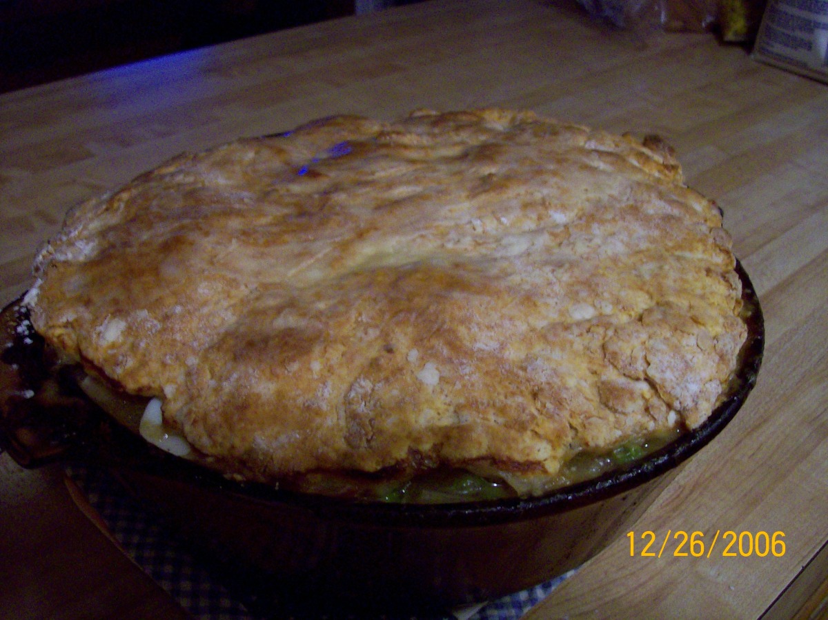 Chicken Pot Pie With Biscuit Topping