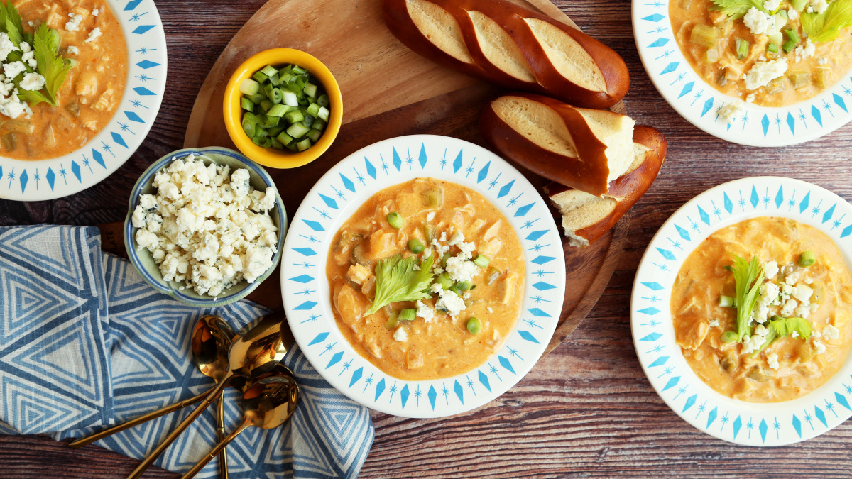 One-Pot Buffalo Chicken Soup