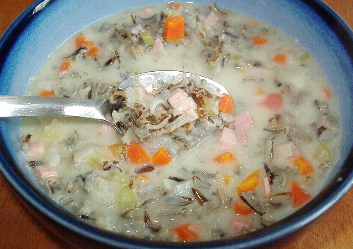 Chicken Wild Rice Soup with Ham