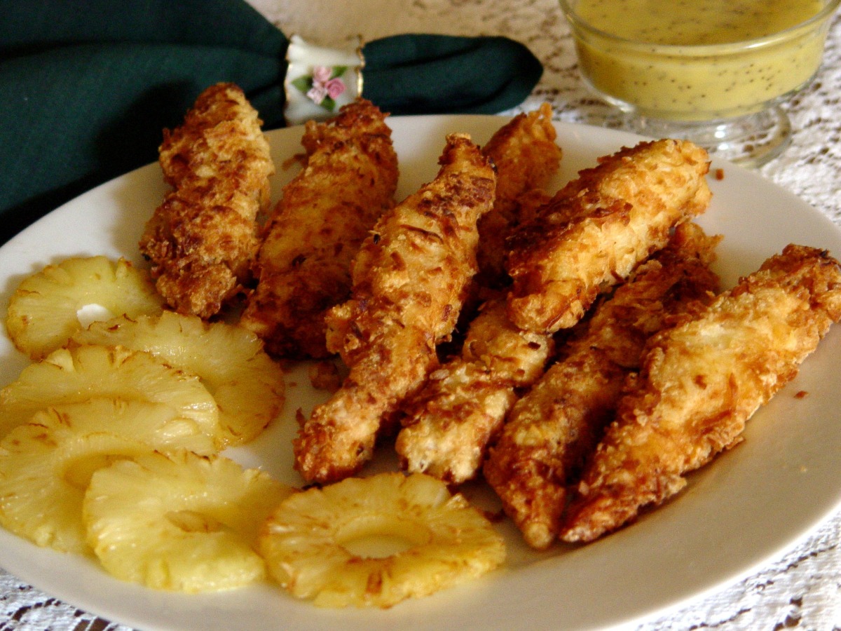 Rainforest Cafe Caribo Coconut Chicken With Honey Mustard Sauce Recipe
