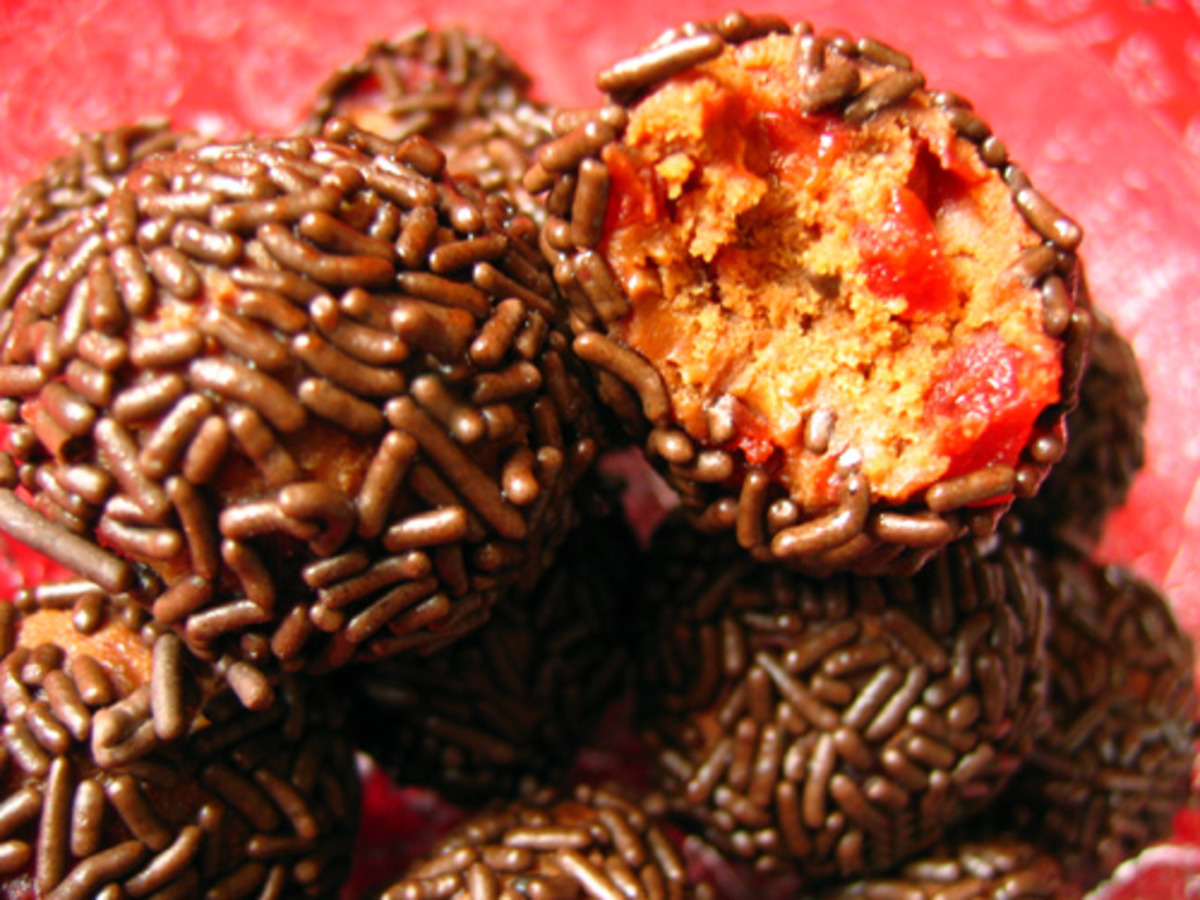 Chocolate Cherry Kid Friendly Rum Balls