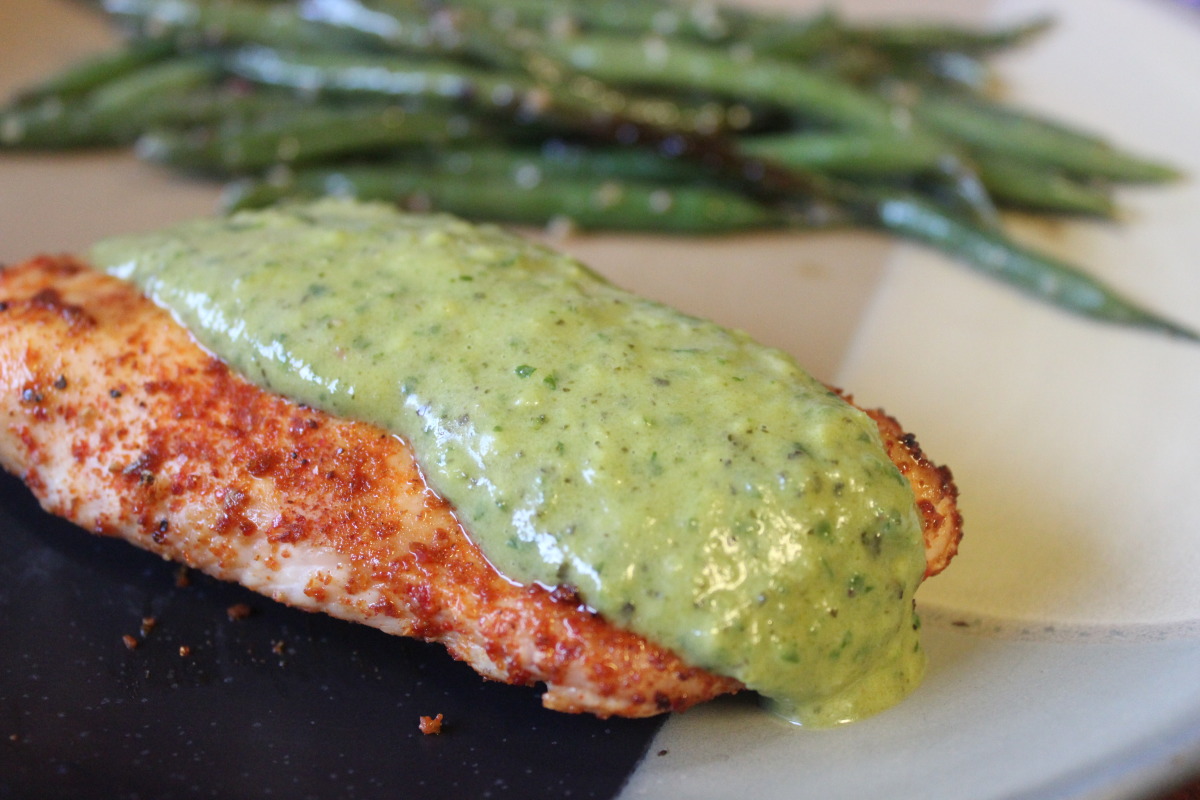Roasted Poblano Cilantro Sauce Recipe Food Com