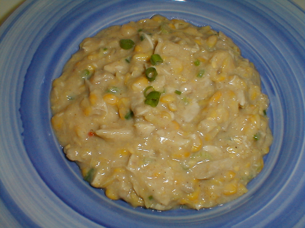 Chinese Corn Soup with Chicken (鸡蛋玉米羹)