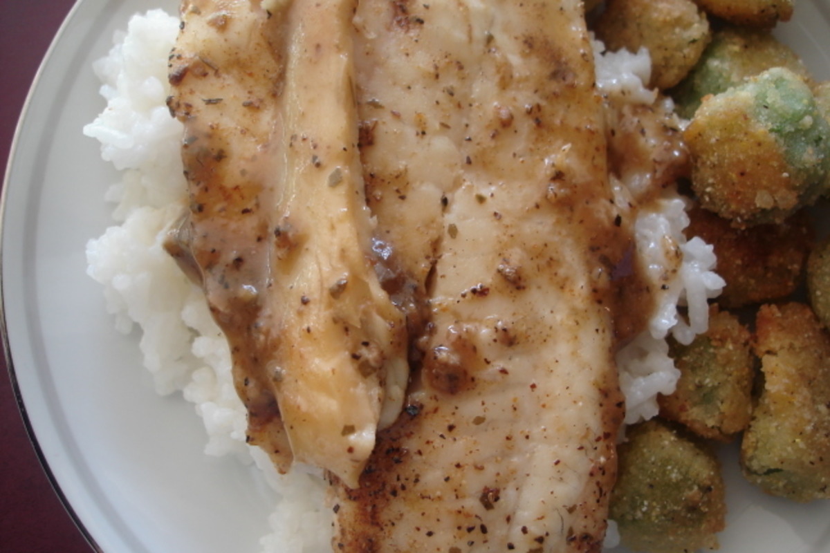 jasmine rice with fish