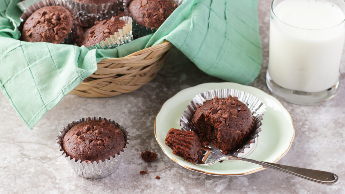 The Ultimate Chocolate Brownie Muffins-image