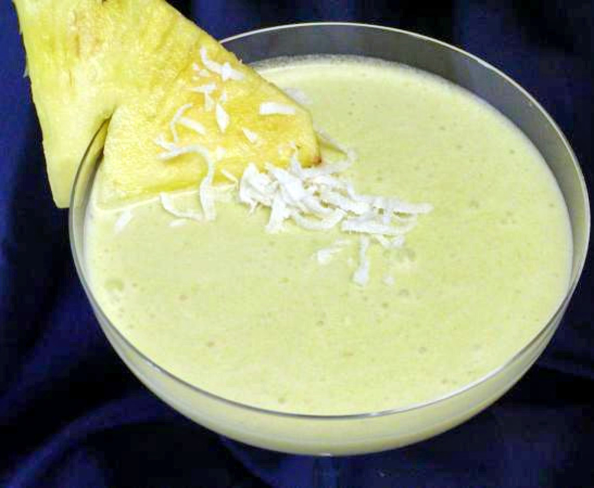 pineapple and coconut juice food image