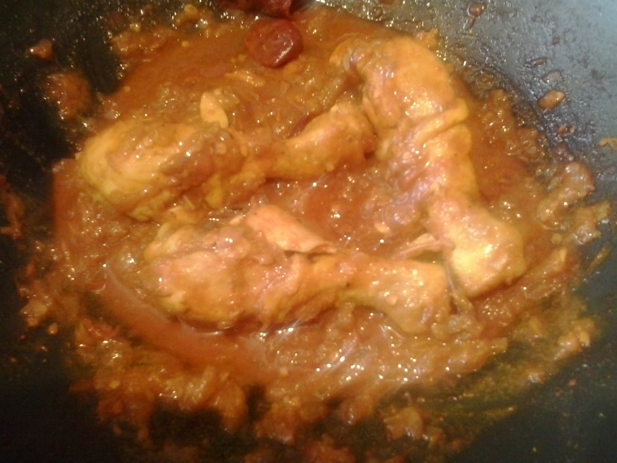 Spicy Chicken Thick Gravy Recipe Indian Food Com