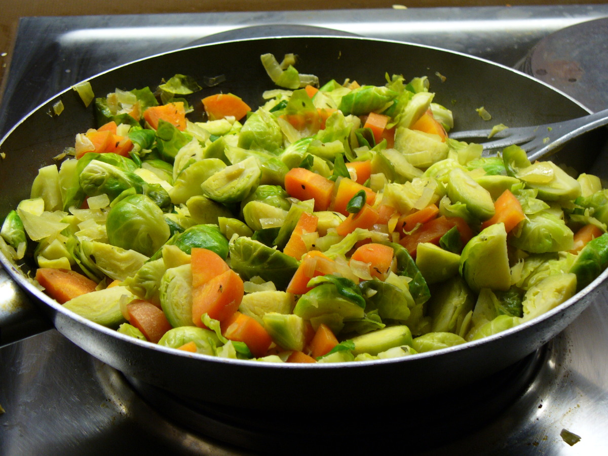Brussels Sprouts and Carrots
