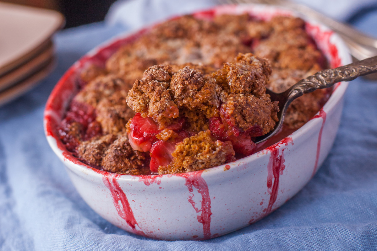 Simple Strawberry Cobbler-image
