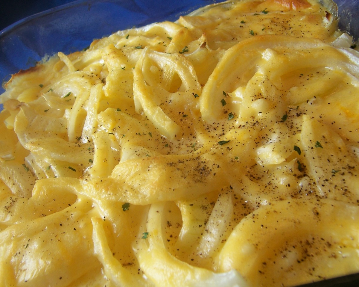 Cheesy Onion Bake