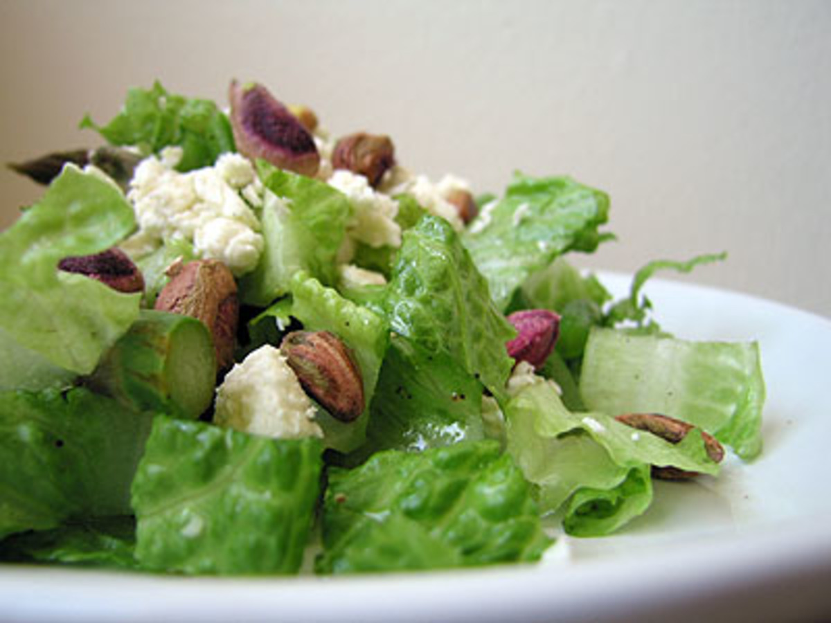 Asparagus, Bean and Pistachio Salad