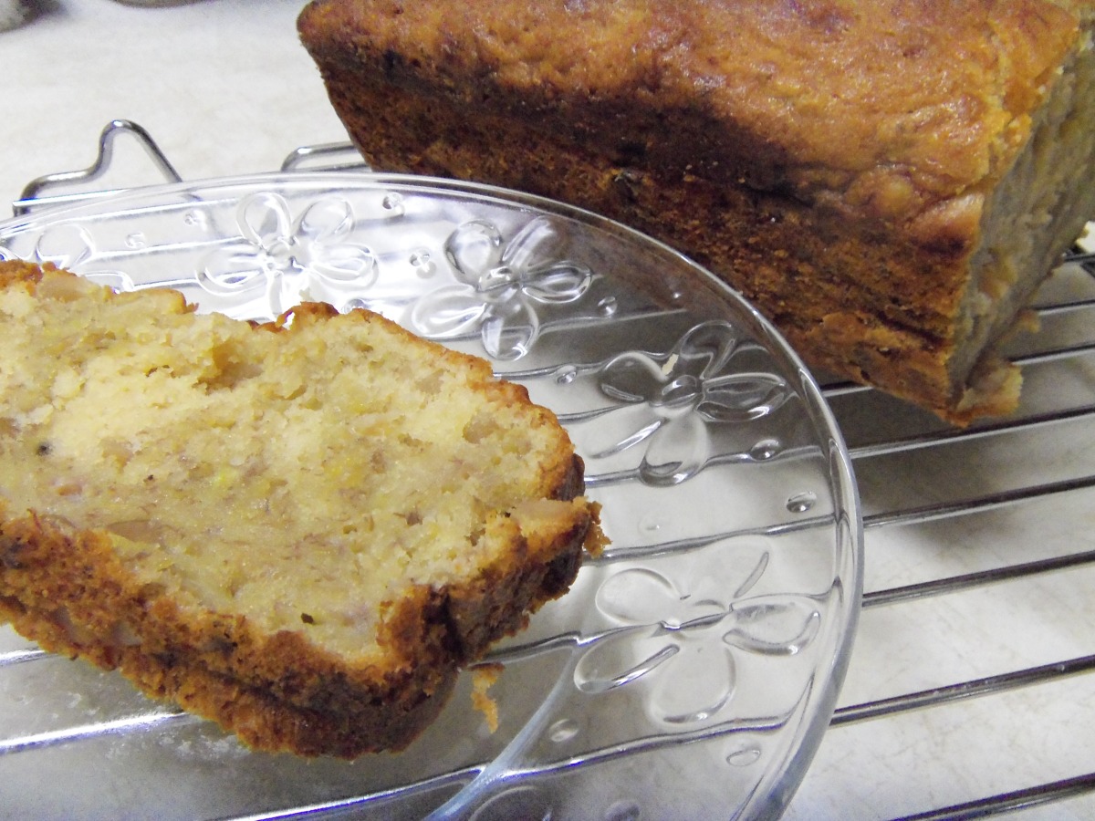 Banana Macadamia Nut Bread-image