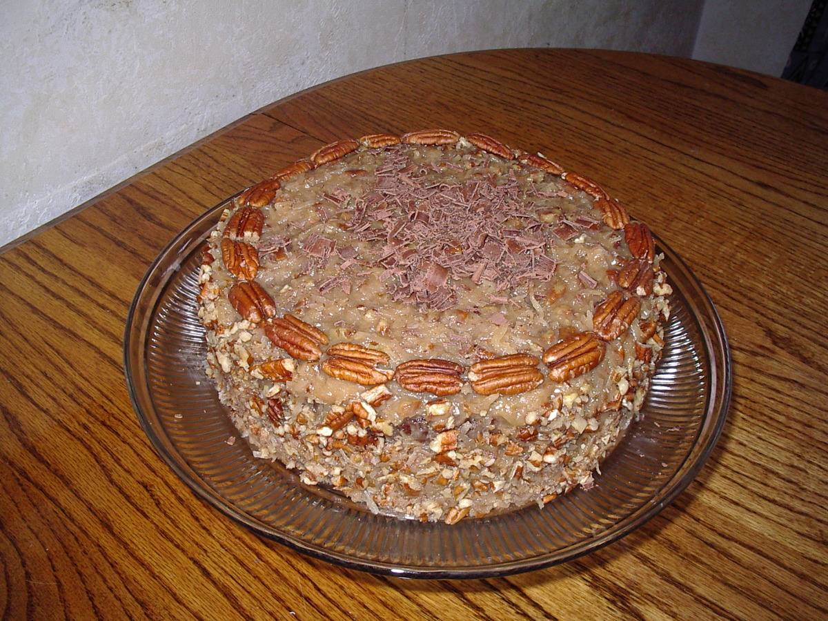 German Chocolate Layer Cake With Coconut Pecan Frosting image