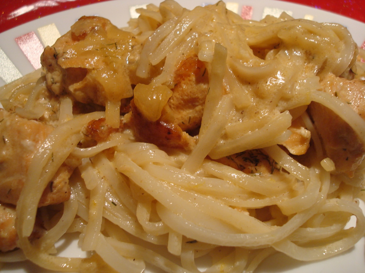 Capellini With Salmon and Lemon-Dill-Vodka Sauce