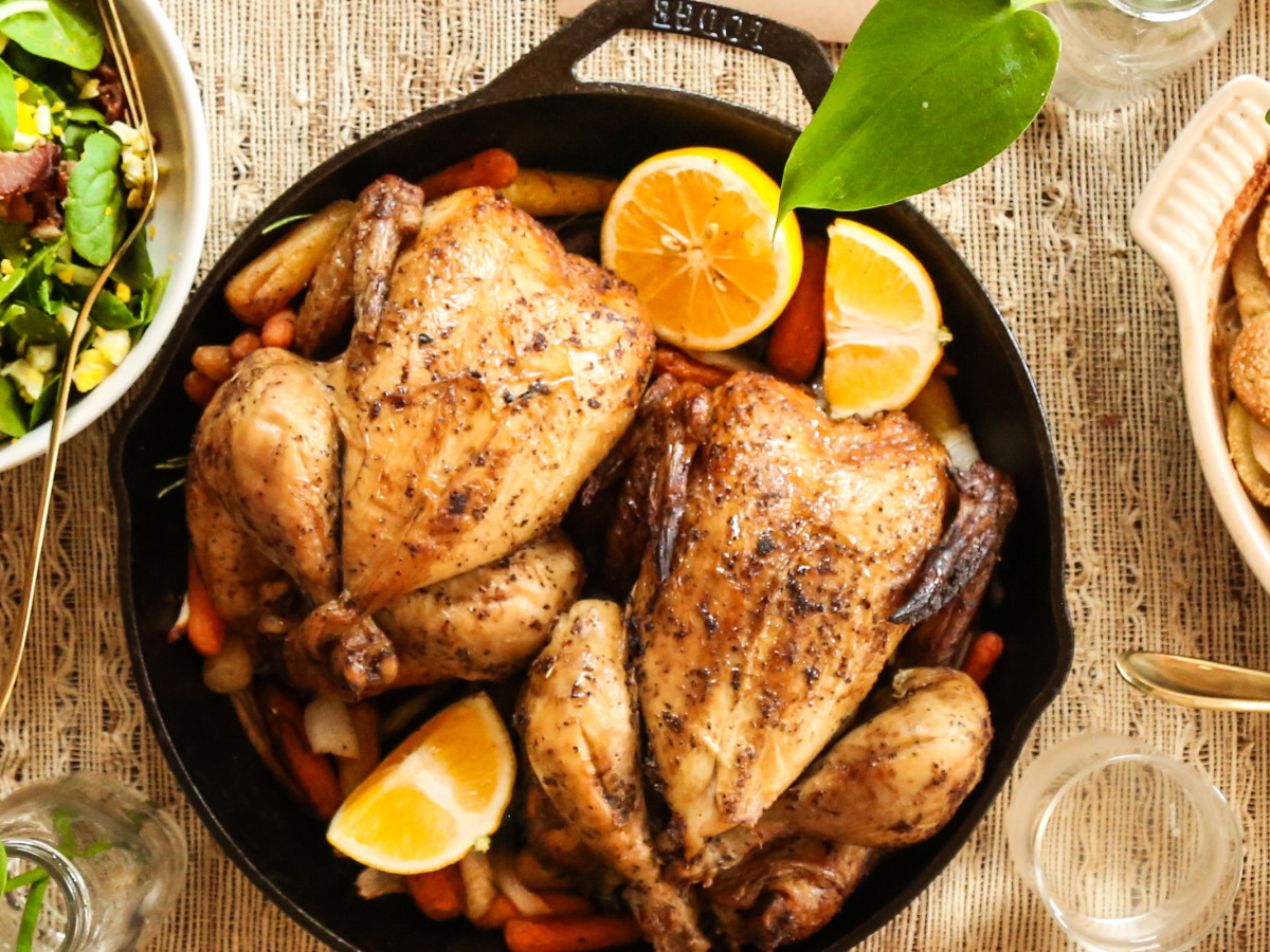 Lemon and Garlic Roast Chicken-image