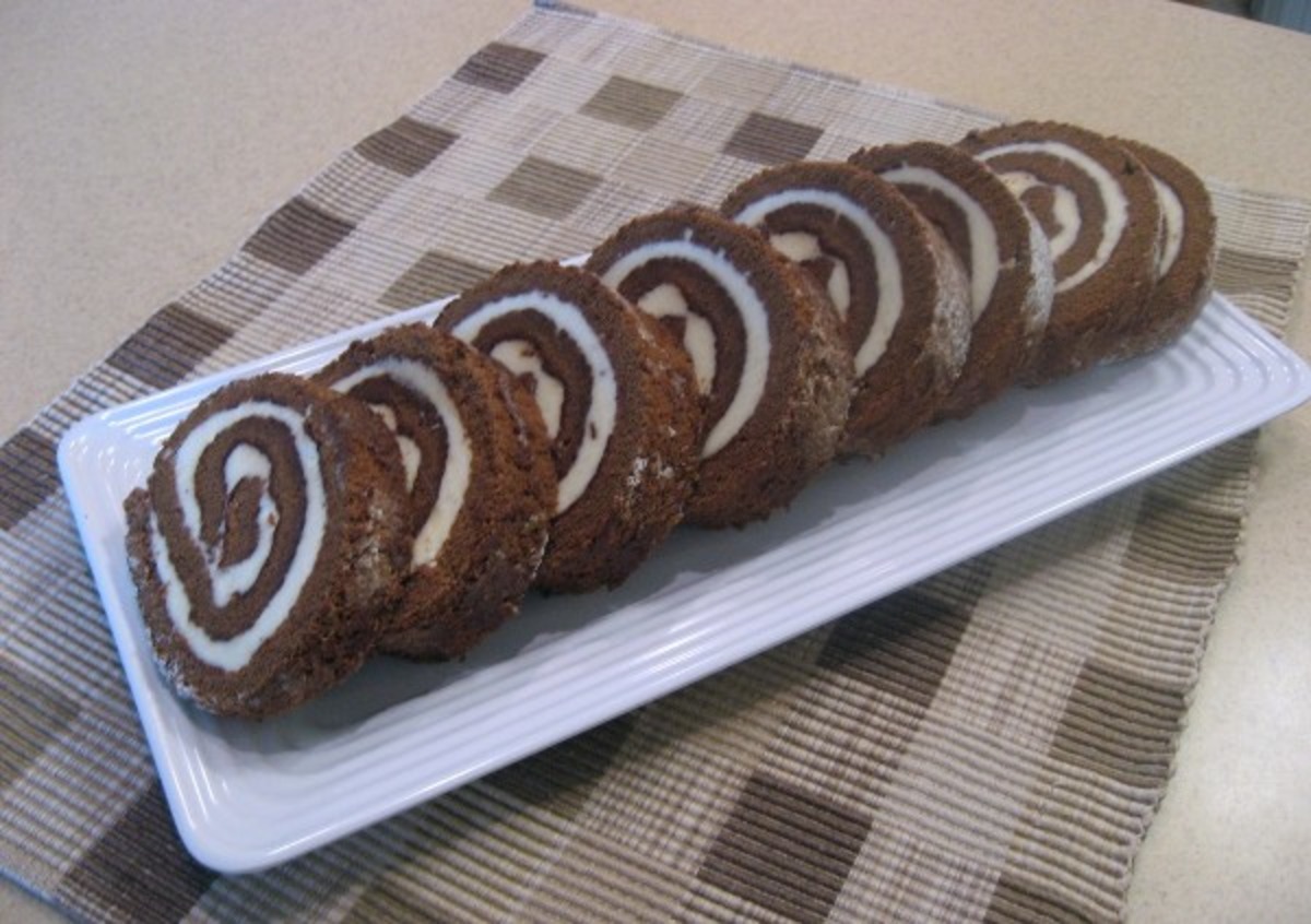 Chocolate Swiss Roll Cake - Foodess