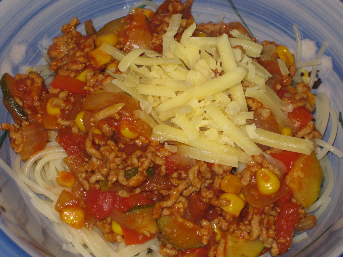 Hearty Mexican Spaghetti