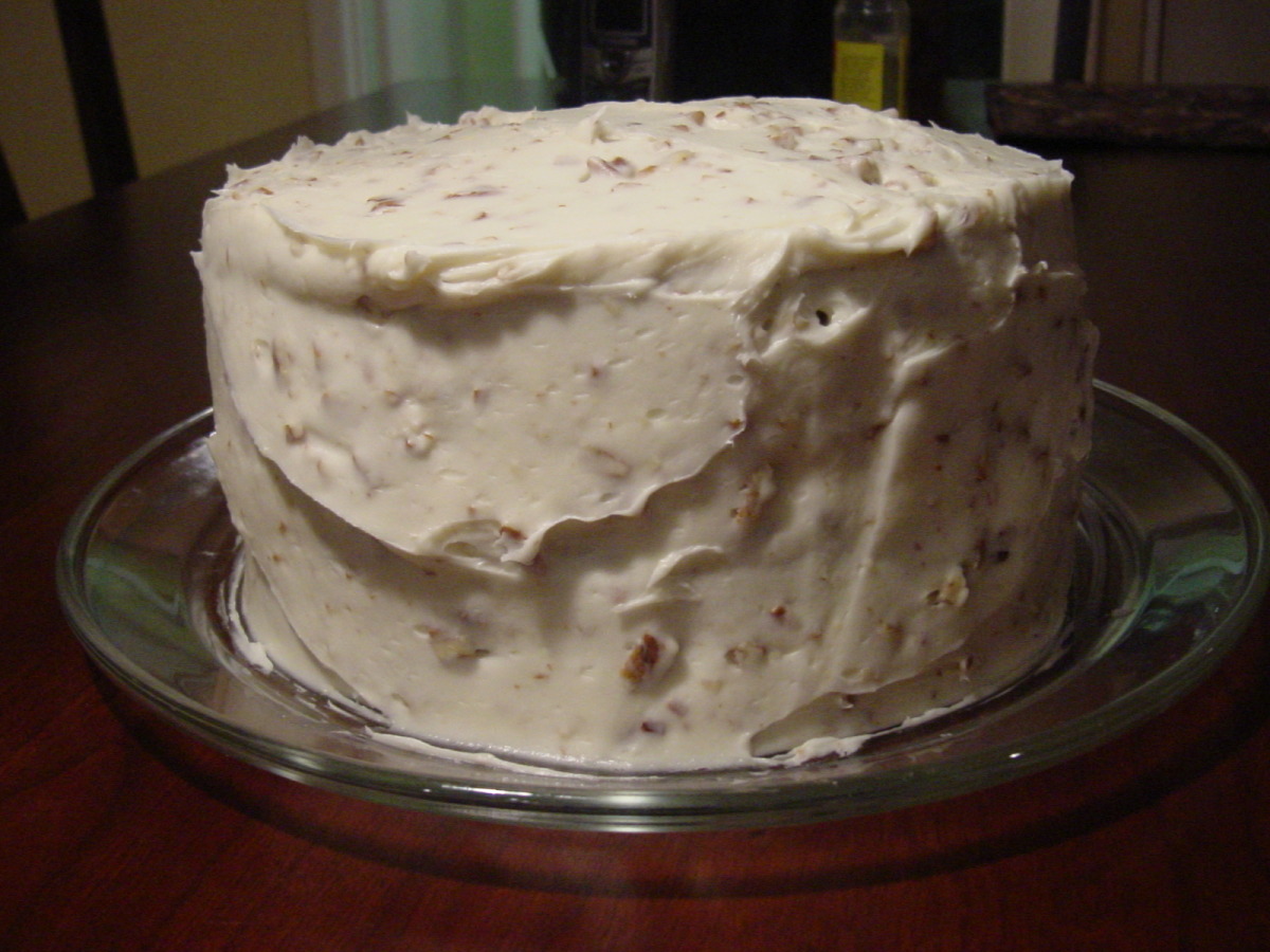 Banana nut cake with cream cheese frosting paula deen recipe food