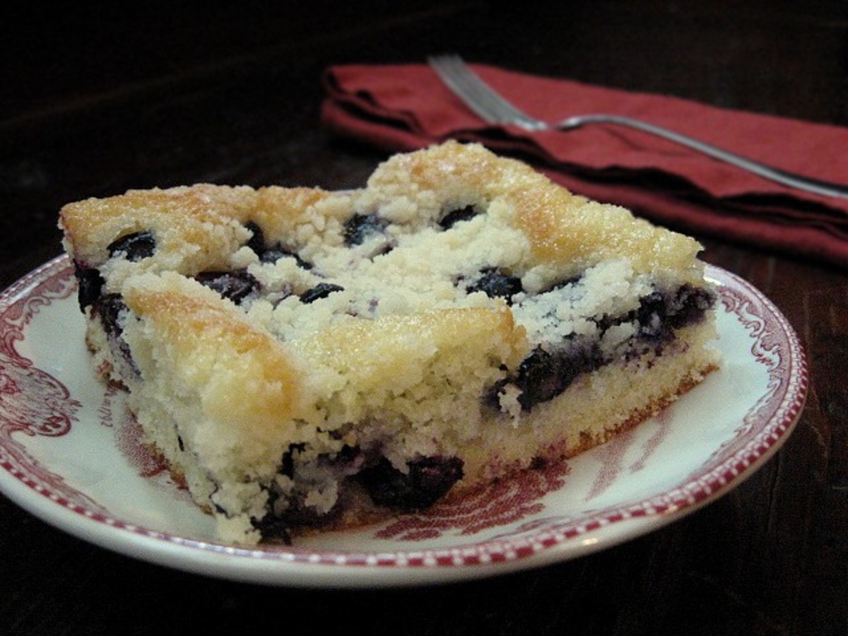Blueberry Cream Cheese Coffee Cake | Love and Olive Oil