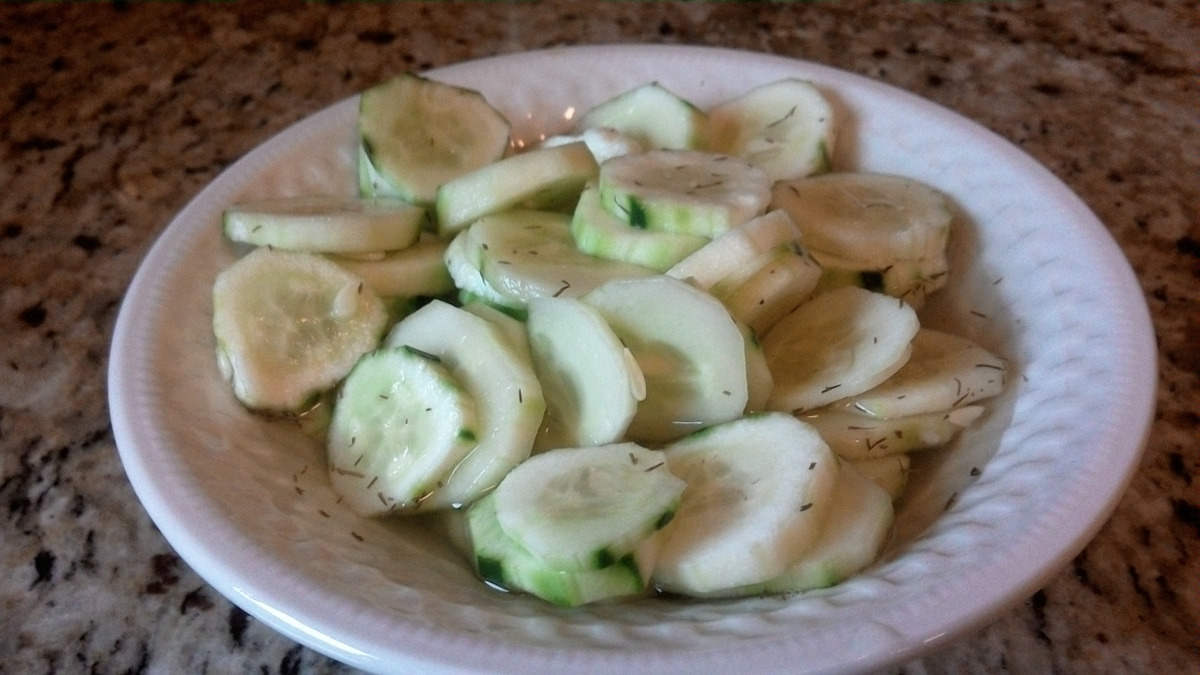 Rice Vinegar Cucumber Salad image