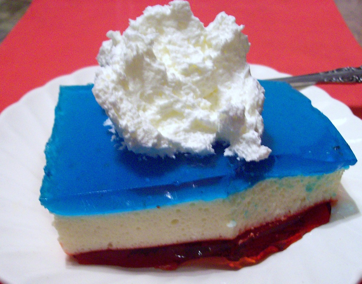 3 Layer Jello Dessert image