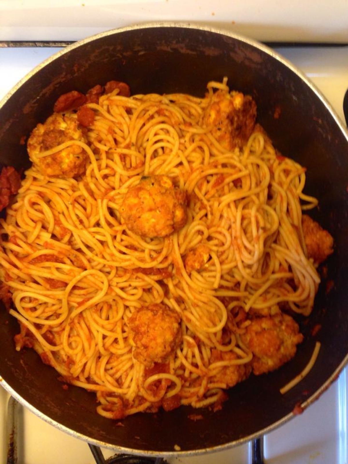 Spaghetti & Tofu Meatballs Recipe
