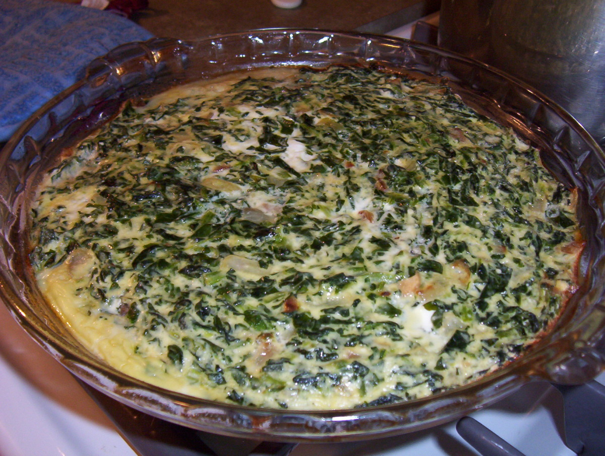 Crustless Spinach Quiche
