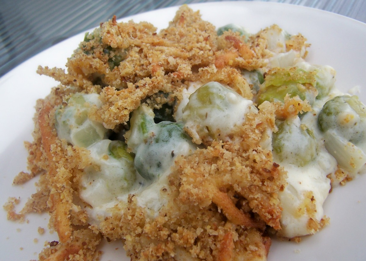 Cheesy Brussels Sprouts Bake