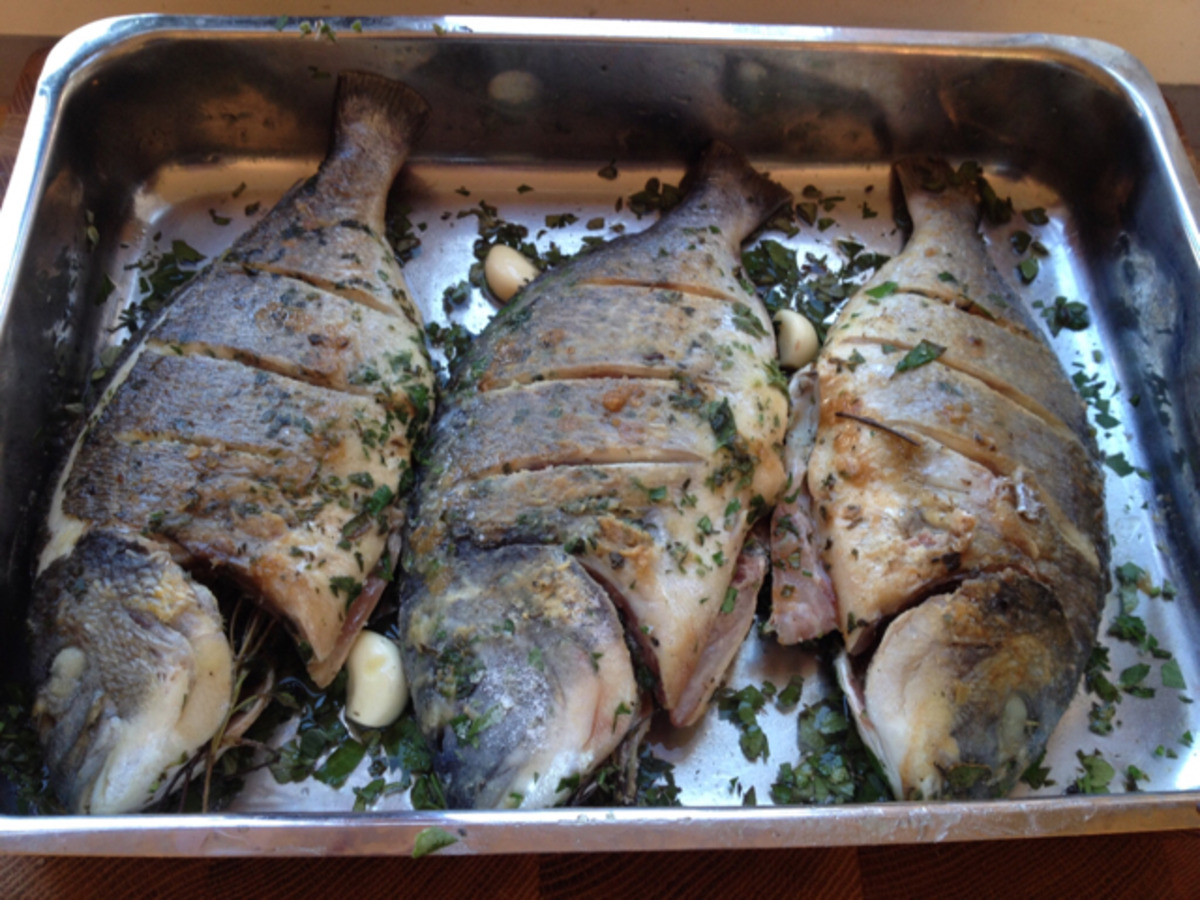 Roasted Sea Bream With Herbs image