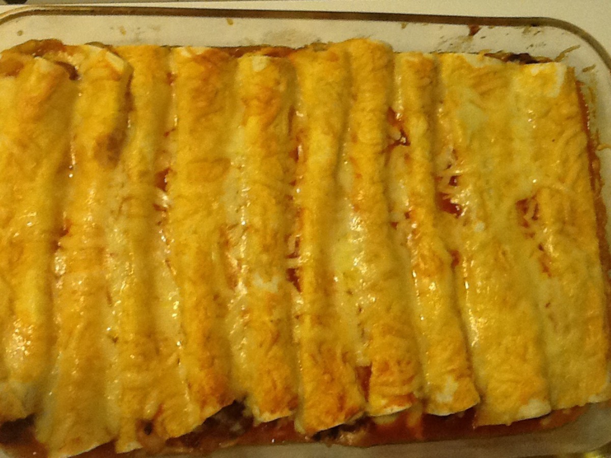 Cheesy Bean Enchiladas Recipe