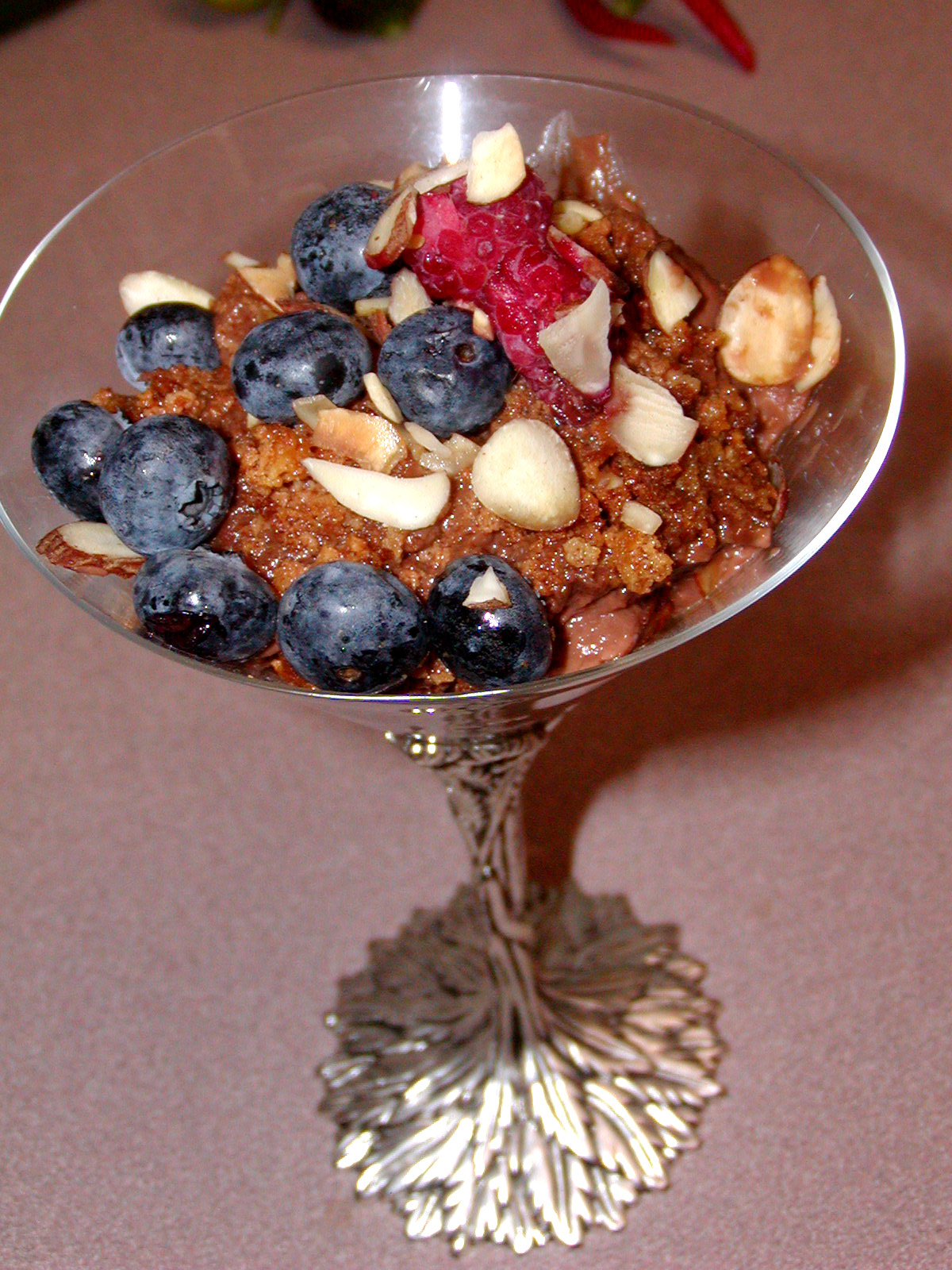 Chocolate Berry Trifle With Toasted Almonds