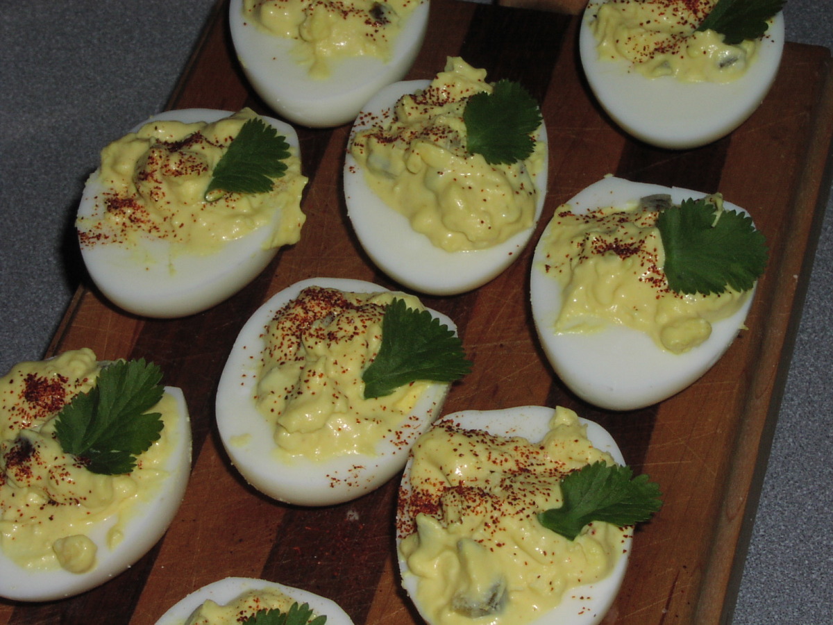 Mexican Taco Deviled Eggs - Slow The Cook Down