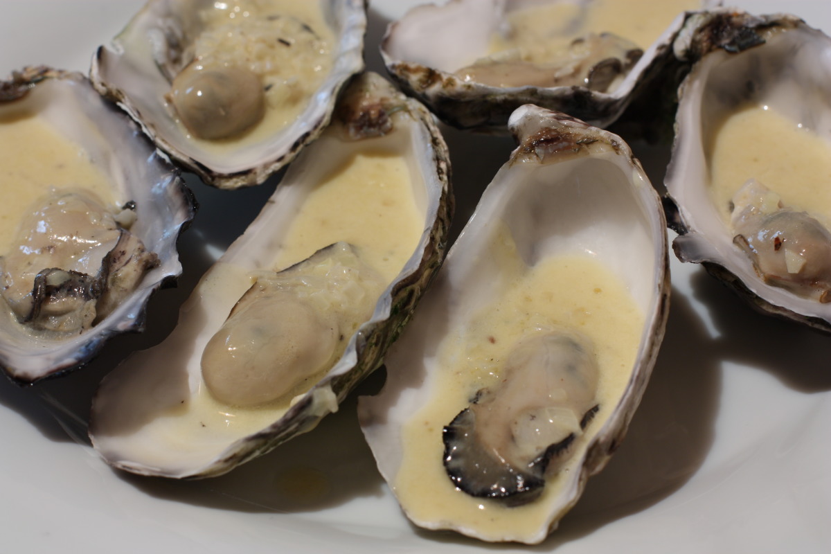 Australian Oysters in Champagne Sauce