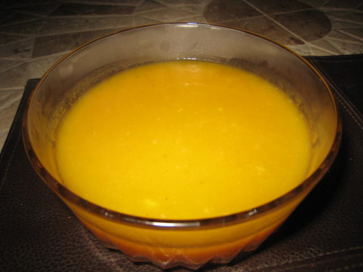 Butternut Soup With Pears and Apples