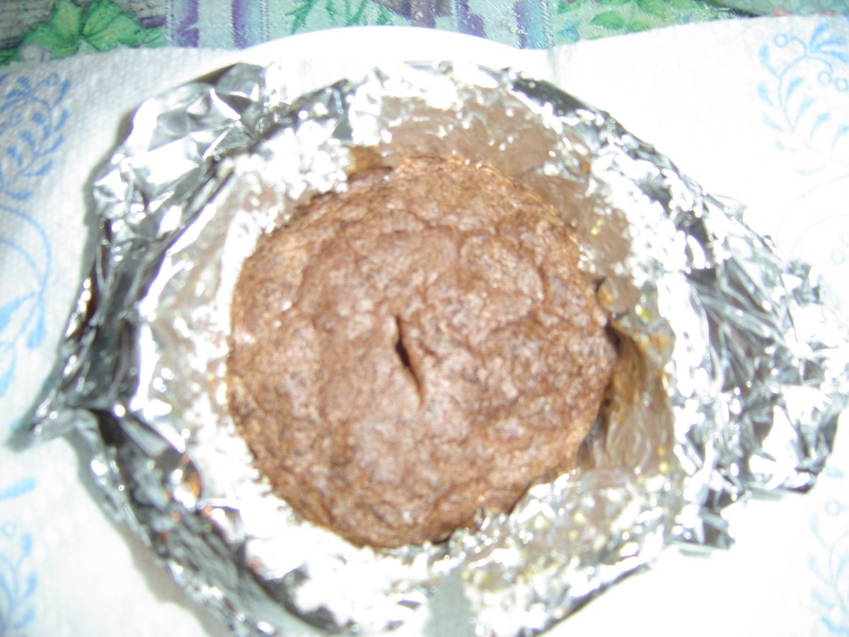 Chocolate Bread Pudding Souffl&eacute;s