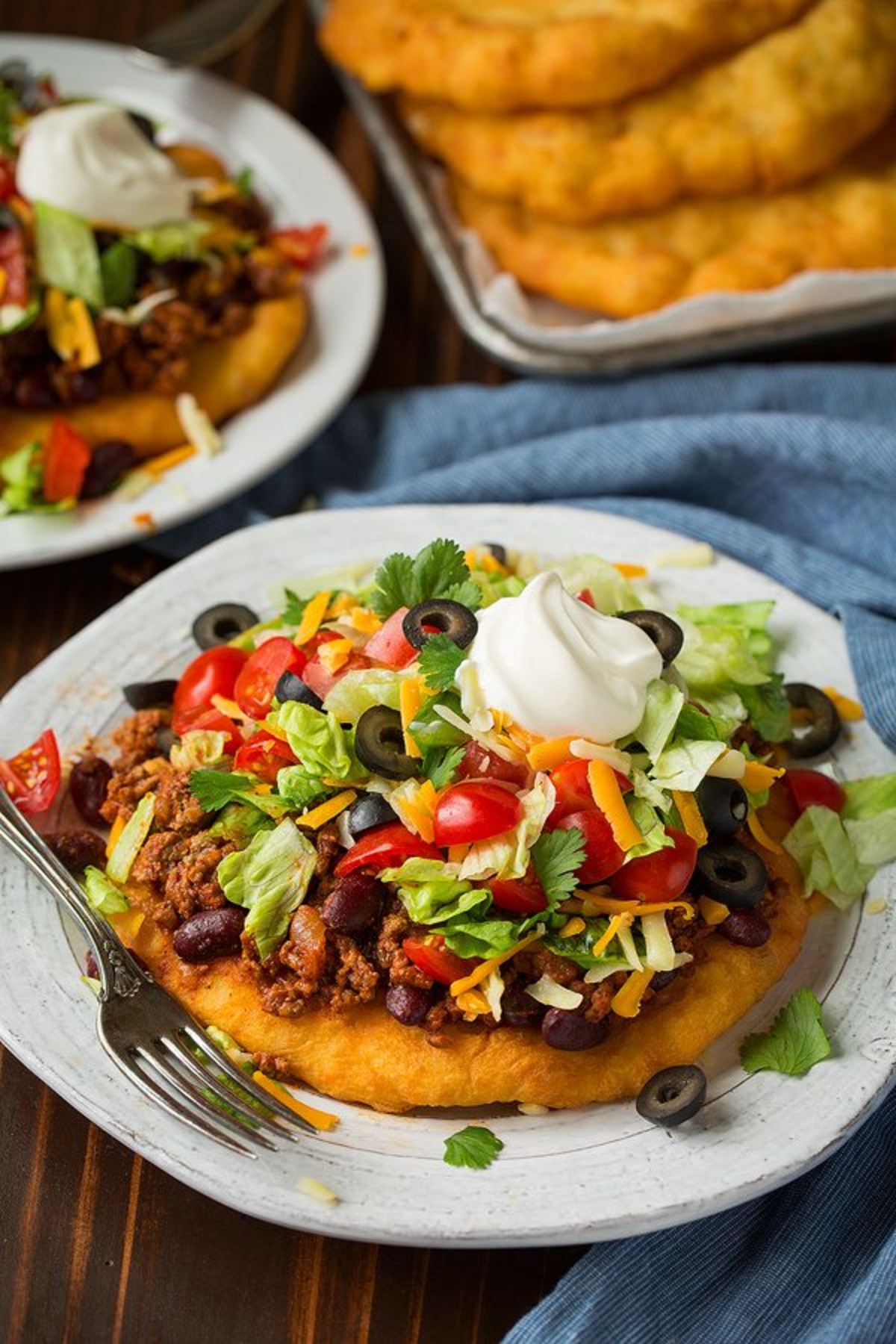Authentic Navajo Indian Fry Bread Taco Bread Recipe Food