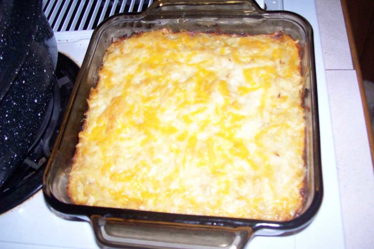 Easy Cheesy Golden Potato Squares
