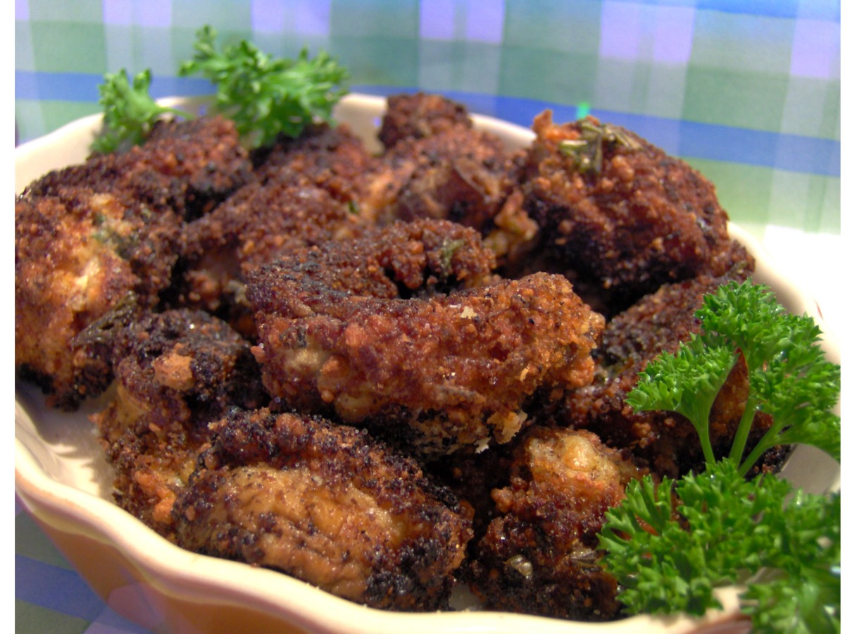 Easy Deep-Fried Mushroom Caps