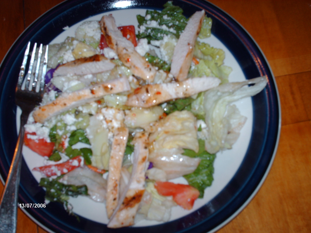 Grilled Greek Chicken Salad