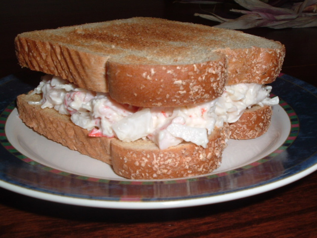 Crab Salad Sandwich Brown Bag Recipe Recipe Food Com