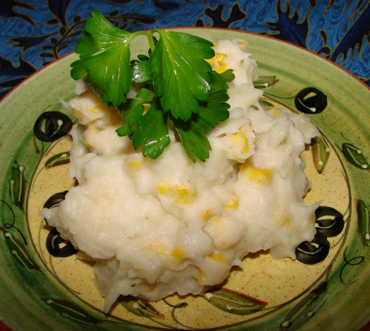 Corn and Smoked Mozzarella Mashed Potatoes