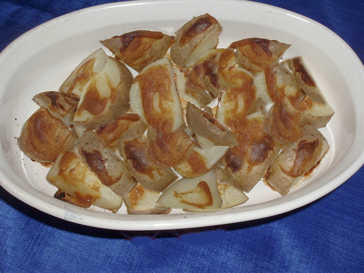 Roasted mustard potatoes image