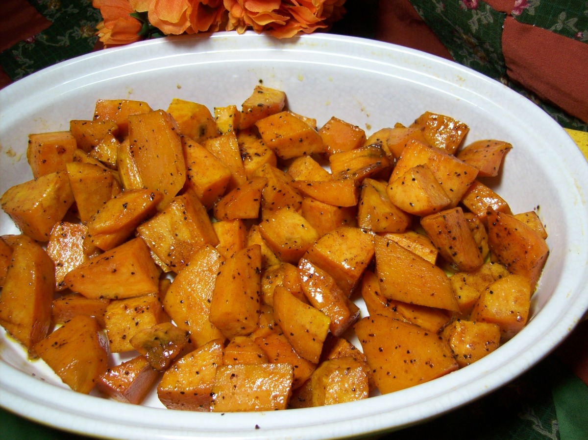 Oven Roasted Honey Glazed Sweet Potatoes Recipe Food