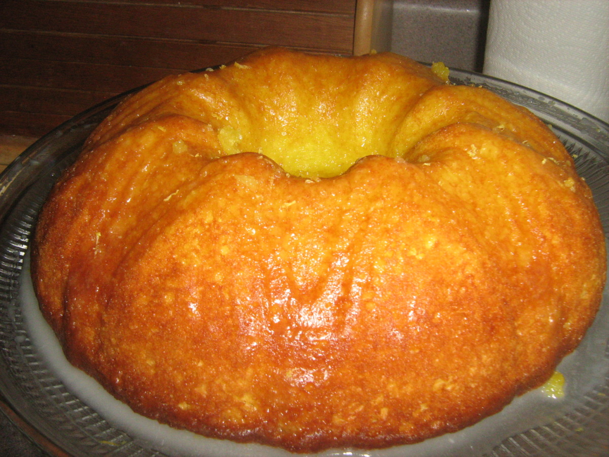 Bright Glazed Lemon Jello Cake Recipe - Food.com
